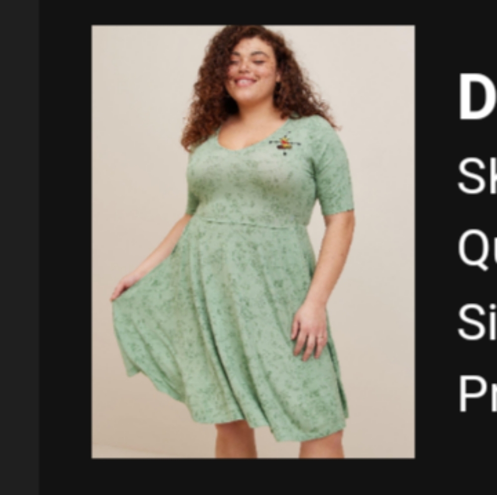 Torrid Winnie the Pooh skater dress